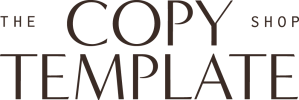 copy template shop logo